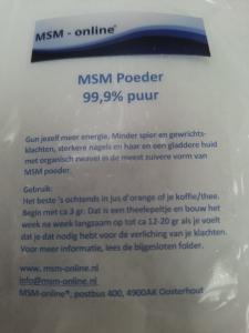 1 kg zak MSM